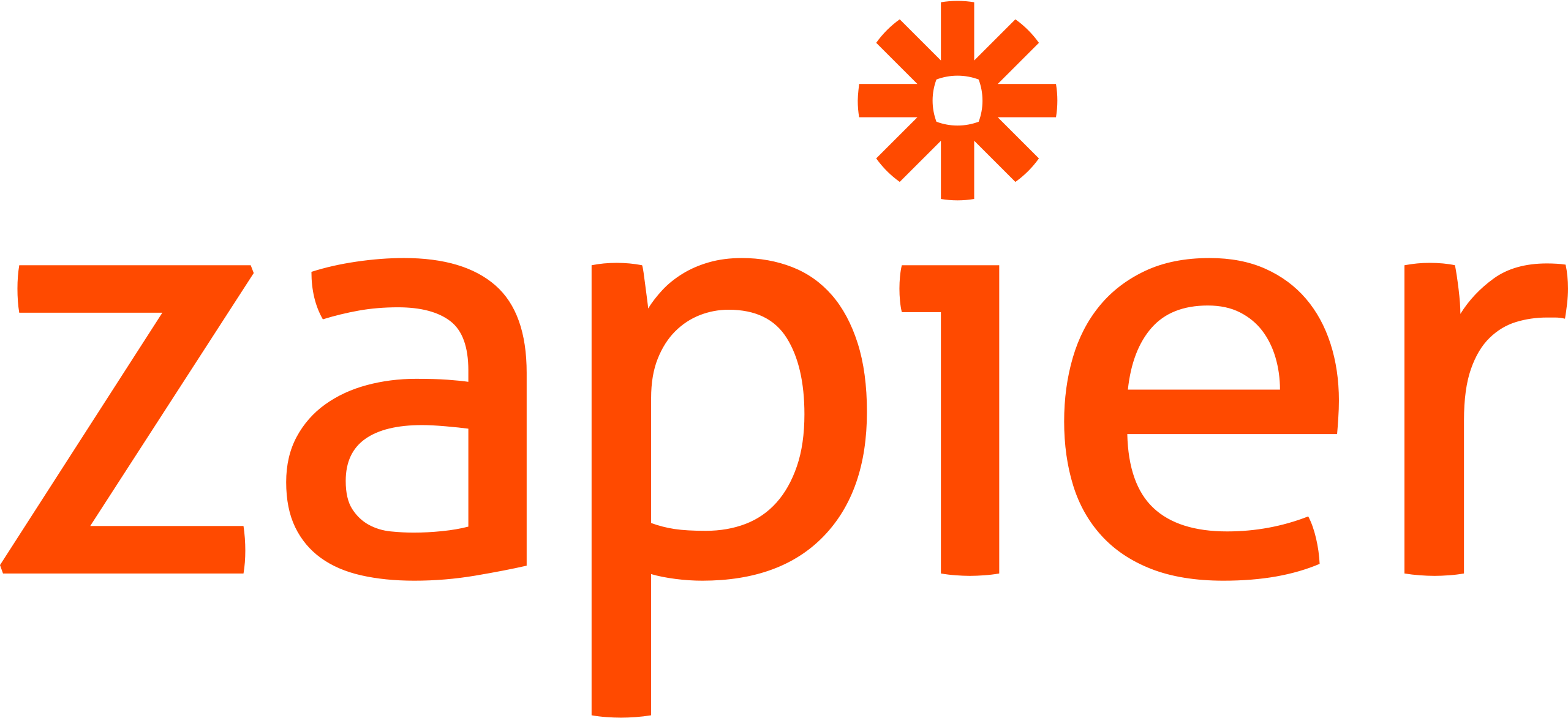 Logotipo de Zapier, herramienta para la automatización de procesos empresariales con IA.